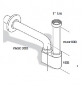 Preview: MS-Design Siphon mit drehbarem Sifon, Messing verchromt