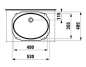 Preview: LAUFEN Birova Einbauwaschtisch Unterbau | 530 x 405 mm, weiß