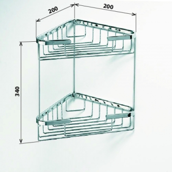 CYTRO Doppeleckkorb 340 x 230 x 170mm | CY108