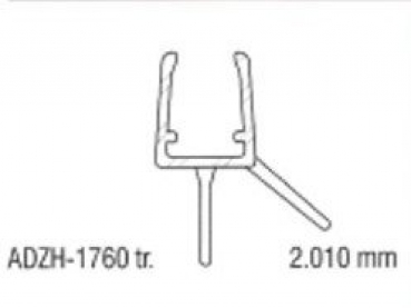 Duschkabinen Dichtleiste 1760 - 2000 mm