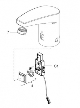 IQUA Elektronik f. IQUA Maxx WT-Armatur