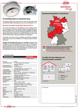 Rauchmelder mit 10 Jahresbatterie