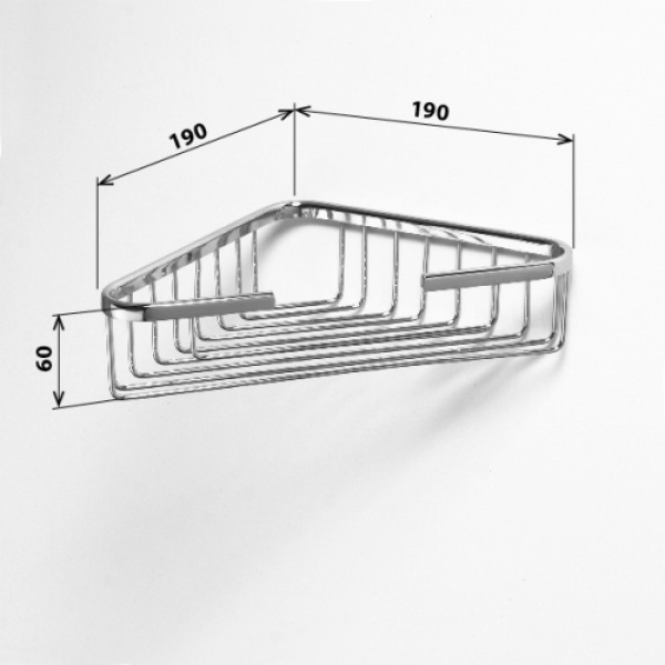 CYTRO Eckseifenkorb 200 x 200 x 60mm | CY105