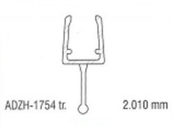 Duschkabinen Dichtleiste 1754 - 2000 mm