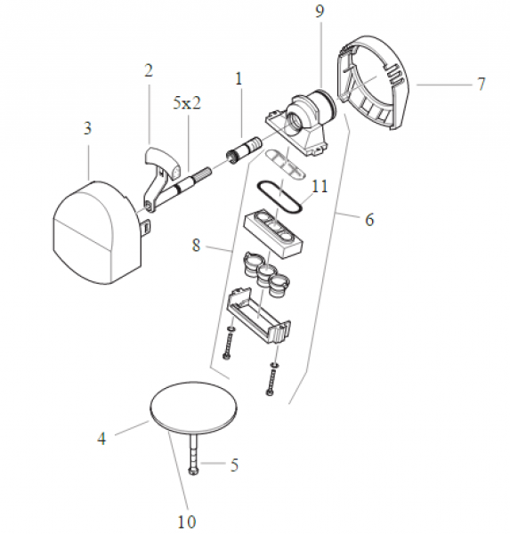 HANSGROHE Auslaufkörper f. Exafill