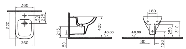 CLASSIC Hänge-Bidet