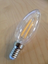 LED-Glühfadenkerze, 2W = 30W, E14